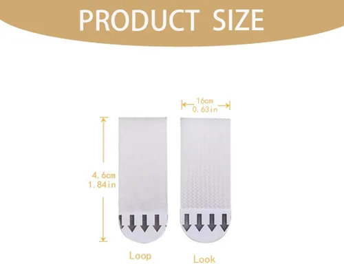 Miniatura 2 de 36 pares de tiras para colgar cuadros de 0.63 x 1.81 pulgadas, tiras adhesivas para colgar en la pared, sin agujeros, marcos de fotos para colgar