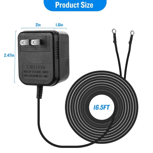 Miniatura 5 de AC18V - Adaptador de corriente para timbre de puerta con cable, compatible con Ring Zmodo Smart Doorbell y Nest Hello Doorbell