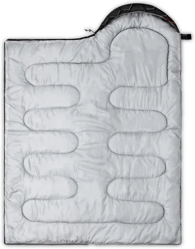 Miniatura 7 de QOOMO - Saco de Dormir para Acampar, para 3 Estaciones, Clima Cálido y Fresco, Ligero, Resistente al Agua, para Adultos y Niños, Equipo de Camping