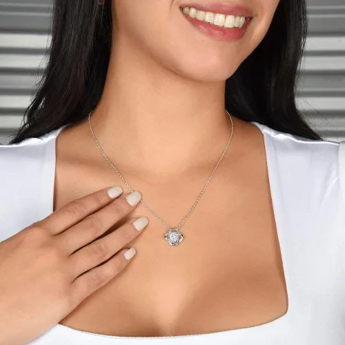 Miniatura 8 de Regalo Para Esposa Set de Aros y Collar El Amor De Mi Vida Regalo Para Mujer Joya Collar Mensaje Personalizado Para Madre Joyería Para Mamá Regalo