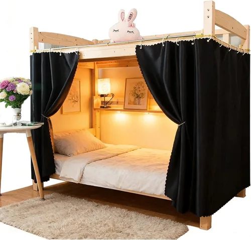 Miniatura 3 de Redes para literas para dormitorio, hogar, cortinas de cama, toldo de cama, cortina opaca para sombreado, transpirable, para hombres y mujeres