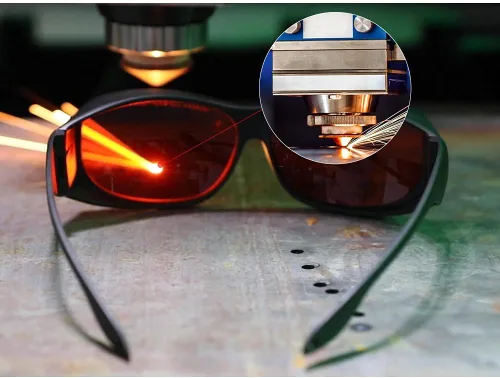 Miniatura 6 de Cloudray Gafas protectoras del CE de los vidrios de seguridad del laser 1064nm 532nm 355nm OD7+ para la soldadura de mano de la fibra