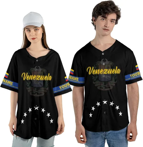 Miniatura 4 de Royal Fight - Camiseta de béisbol de Venezuela personalizada para hombre, camiseta de béisbol venezolana, bandera de Venezuela, béisbol