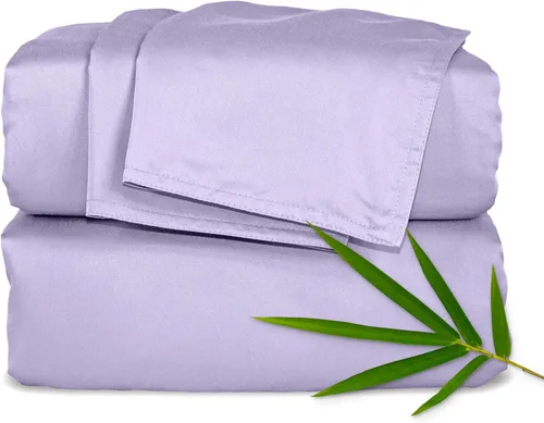 Miniatura 11 de Pure Bamboo Sábanas California King, Juego de Sábanas de Cama de Viscosa 100% Orgánica Genuina Derivada de Bambú, Suave y Refrescante, Doble Abedul