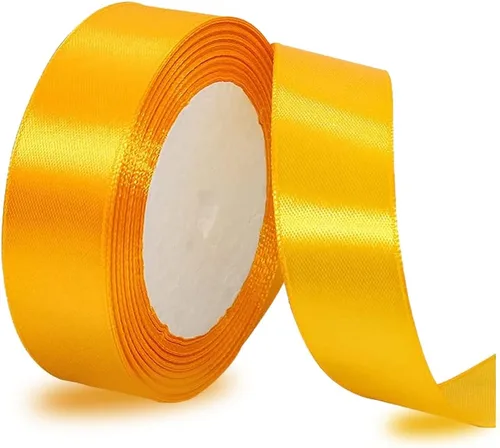 Miniatura 84 de Cinta de satén beige de 1 pulgada x 25 yardas, cinta de tela de color sólido para envoltura de regalos, manualidades, fabricación de lazos