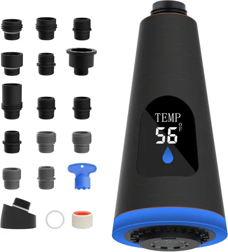 Miniatura 7 de Hygie Rinse Cabezal de llave de cocina universal de reemplazo con rociador de 3 funciones compatible con grifos Kohler/Moen/Delta, kit de adaptador