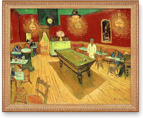 Miniatura 220 de A&T ARTWORK Noche estrellada sobre el Ródano de Vincent Van Gogh. Tamaño del marco: 36 x 30 pulgadas, tamaño de la imagen: 30 x 24 pulgadas