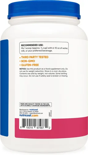 Miniatura 4 de Nutricost Aislado de proteína de suero (acai de fresa, 2 libras)