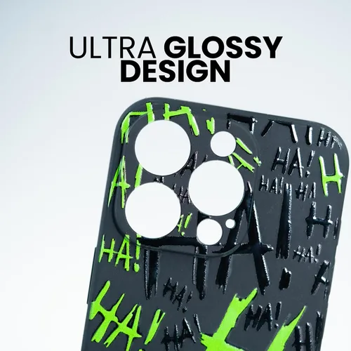Miniatura 6 de SIMPLYMDRN Delgada para iPhone 11 - Diseño Joker Haha - Funda genial para hombres - Cubierta de diseñador de superhéroe villano - Delgada y flexible