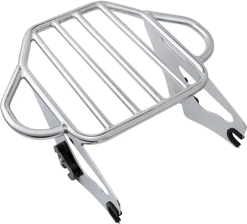 Miniatura 10 de XFMT Portaequipajes desmontable de dos plazas para motocicleta para Harley Touring Road King Street Glide Road Glide Electra Glide 2009 y posterior