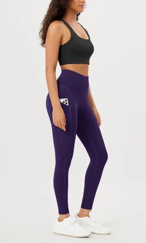 Miniatura 3 de ODODOS - Leggings de yoga con cintura alta y bolsillos para mujer, pantalones de yoga deportivos con control de abdomen, no se transparentan