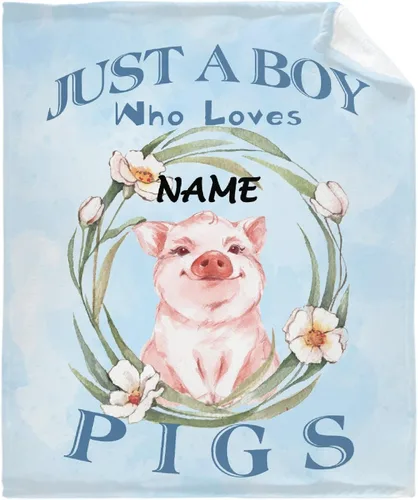 Miniatura 10 de Just A Girl Who Loves Pigs - Manta tipo throw de felpa mullida de franela para siesta para viajes, picnic, cama, sofá, cálida y acogedora para todas