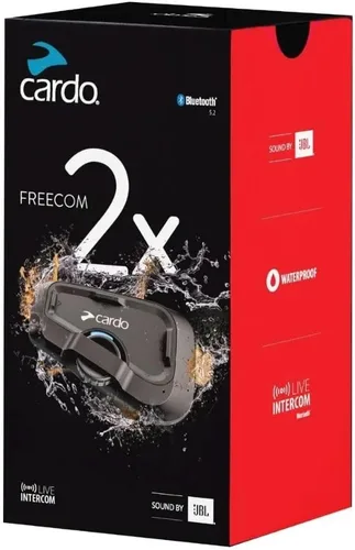 Miniatura 5 de Cardo Systems FREECOM 2X - Intercomunicador de 2 vías con conexión Bluetooth para motocicleta, color negro, paquete individual