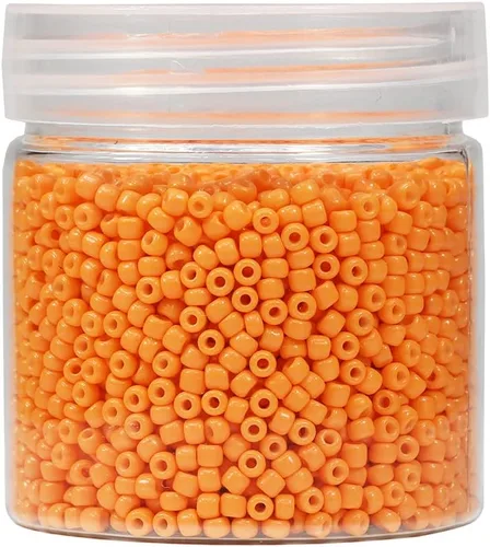 Miniatura 29 de Cuentas de semillas sueltas de color negro opaco, alrededor de 4000 piezas en caja 8/0 de vidrio para hacer joyas, agujero de 0.028 in (negro)