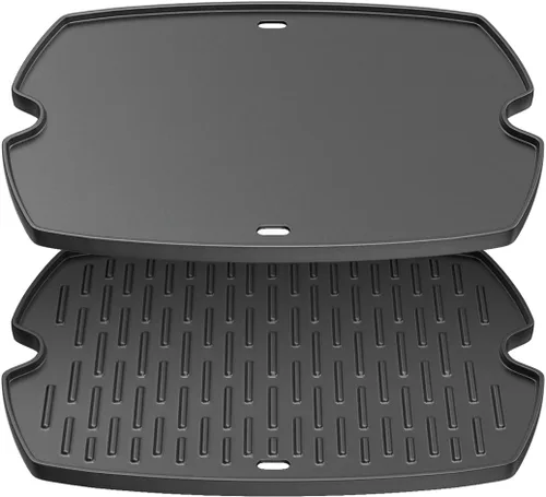 Miniatura 10 de Safbbcue 7583 - Plancha de hierro fundido de 21.5 pulgadas para Weber Q2200 Q2000 Q2400 Q200 Q220 Q240 Series Placa de parrilla de gas para Weber