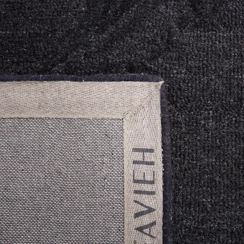 Miniatura 8 de SAFAVIEH Jardin Collection - Alfombra de área de 5 x 8 pies, color negro, lana hecha a mano, ideal para zonas de alto tráfico en sala de estar