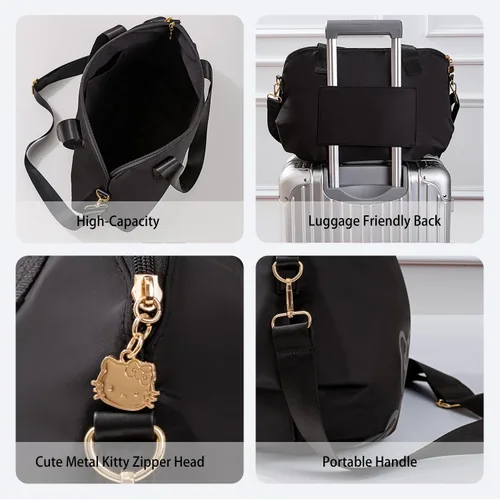 Miniatura 11 de AmBealla Bolsas de viaje con cremallera, bolsa de fin de semana, ligera para mujer, bolsa de lona para llevar en el gimnasio, trabajo