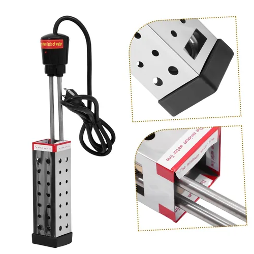 Miniatura 7 de Calentador de agua de inmersión eléctrico de 1500 W para piscinas, tubo de calefacción de piscina eficiente con enchufe, suministros ideales