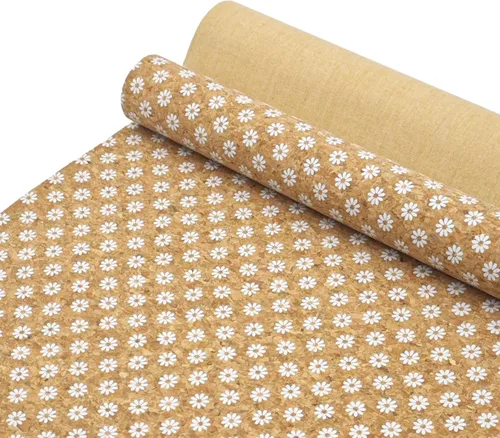 Miniatura 10 de SorenCut Tela de corcho por yarda, tela de corcho para coser con superficie de café negro, 12 x 52 pulgadas más grande para manualidades, cortar