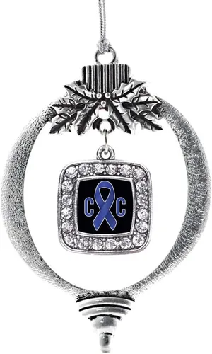 Miniatura 114 de Inspired Silver - Nana púrpura - Adorno de Navidad plateado - Adorno cuadrado para árbol de Navidad con circonita cúbica - Decoración colgante