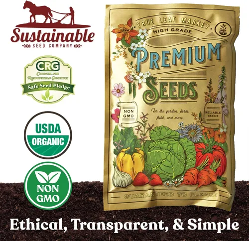 Miniatura 3 de Cover Crop Seed Mix Organic - Mezcla de cultivos de cobertura apta para polinizadores y abejas, 1/4 lb ~ 3,800 semillas, mezcla de cultivo