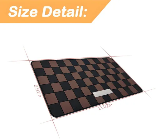 Miniatura 2 de Osilly Tapete antideslizante para tablero de automóvil, 10.6" x 5.9" pulgadas, almohadilla adhesiva universal de PVC para automóvil, tapete