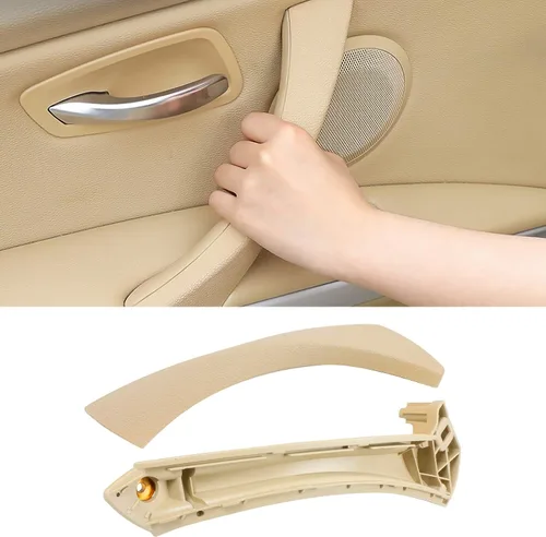 Miniatura 12 de TTCR-II Compatible con cubierta de manija de puerta BMW Serie 3 2006-2012, parte mitad 1 pieza para E90 E91 Manija de tirador de puerta de reemplazo