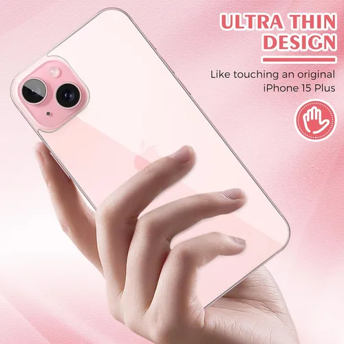 Miniatura 5 de Protector de pantalla trasera para iPhone 15 Plus [2 unidades], 15 Plus Protector de vidrio trasero anti-huellas dactilares/arañazos ultra delgado