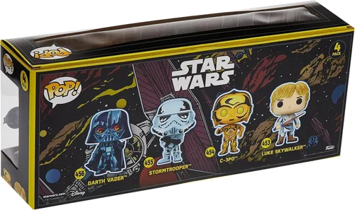 Miniatura 4 de Star Wars Pack 4 Figuras Pop! Películas Vinilo Retro Series 3.5 in