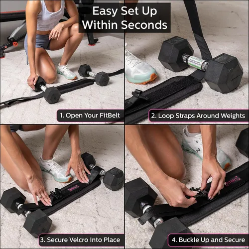 Miniatura 5 de Cinturón de empuje de cadera para ejercicio, entrenador de glúteos para entrenamientos en casa con acolchado extra, cinturón de empuje de cadera
