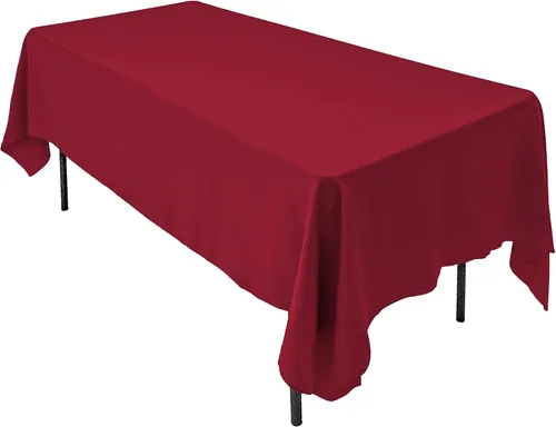 Miniatura 44 de AK TRADING CO. Mantel rectangular de poliéster de 60 x 102 pulgadas, fabricado en Estados Unidos, resistente a las arrugas, ignífugo, duradero