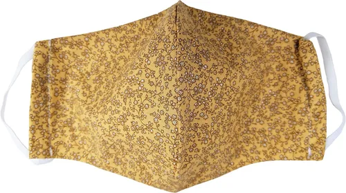 Miniatura 18 de Avery Hill Tapabocas en tela de algodón, lavable, reutilizable, protección contra el polvo y polución, Fishbone Turquesa Bronceado