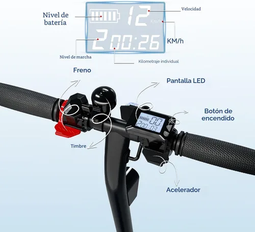 Miniatura 3 de Electric Scooter for Big Kids/Teens - 250W Motor, 15.5 mph Top Speed, Rear Foot Brake, Folding E-Scooter for Riders