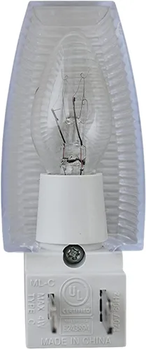 Miniatura 5 de Juego de 2 interruptores de encendido/apagado de luz nocturna con certificación UL, base blanca transparente, parte superior transparente adecuada