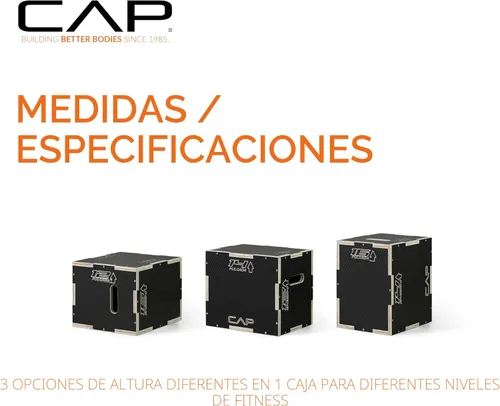 Miniatura 4 de CAP Barbell Caja pliométrica 3 en 1 Múltiples estilos y tamaños