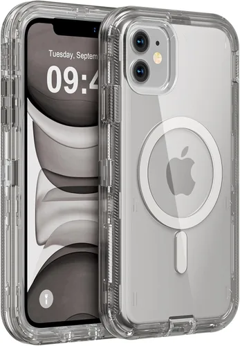 Miniatura 89 de Follaroma para iPhone 17 Pro Max, Funda Compatible con MagSafe, Funda Magnética Transparente de Doble Capa, Funda Resistente Anti-Caída y a Prueba