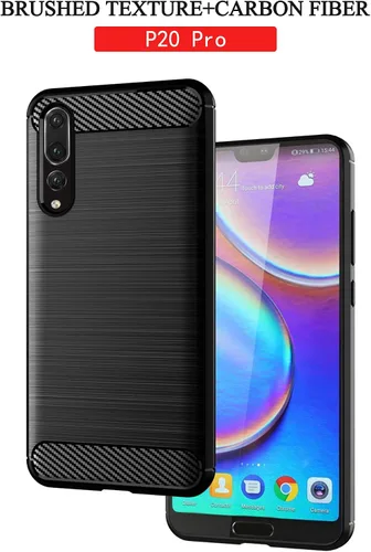 Miniatura 7 de Asuwish Funda para Huawei P20 Pro con protector de pantalla de vidrio templado y accesorios para celda, delgada y suave goma de silicona TPU