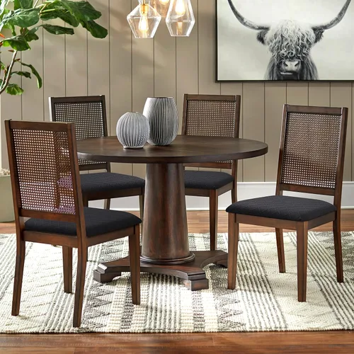 Miniatura 7 de YISUN Fundas de Asiento para Silla Set de 6, Fundas para Comedor Impermeables, Fundas de Asiento de Jacquard Elásticas Extraíbles y Lavables
