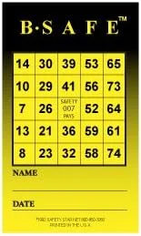 Miniatura 7 de B-Safe - Tarjetas de bingo de seguridad, paquete de 600
