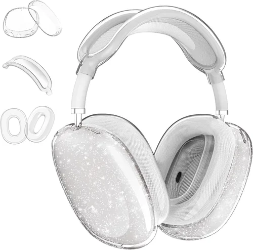 Miniatura 28 de Aircawin Funda transparente para AirPods Max, funda transparente a prueba de golpes para Airpods Max, funda protectora de TPU suave antiarañazos,