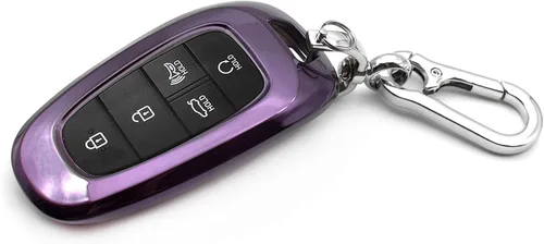 Miniatura 9 de Compatible con Hyundai Tucson Palisade Santa Cruz Ioniq 5 Santa Fe Nexo Sonata Ioniq Funda para Llavero Caja Soporte Protector de Llavero de Entrada