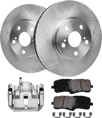 Miniatura 100 de Detroit Axle - 4 rotores de freno para Ford 2012 2013 2014 F-150 Lobo, repuesto de rotores de freno de disco: rotor delantero de 13.78 pulgadas