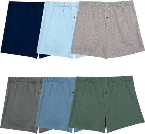 Miniatura 2 de Fruit of the Loom Men's Knit Boxers Assorted (6 Pack)