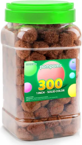 Miniatura 45 de Eppingwin 90 PCS Pompones Multicolores, Pompones Suaves de 1.5 Pulgadas para Manualidades, Colores Surtidos Pompones Grandes para Artes