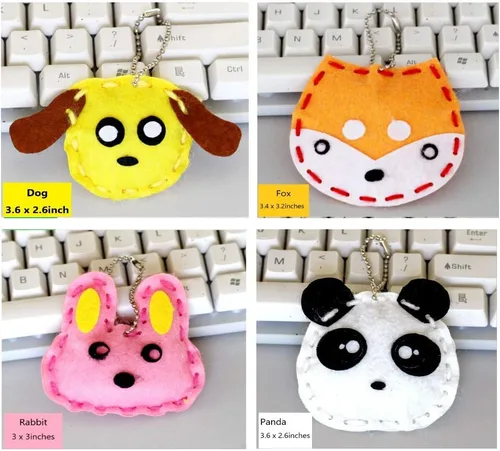 Miniatura 2 de Kit de costura para niños, kit de manualidades para aprender a coser, estilo de animales encantadores: rana, búho, zorro, gato, conejo, perro, pato