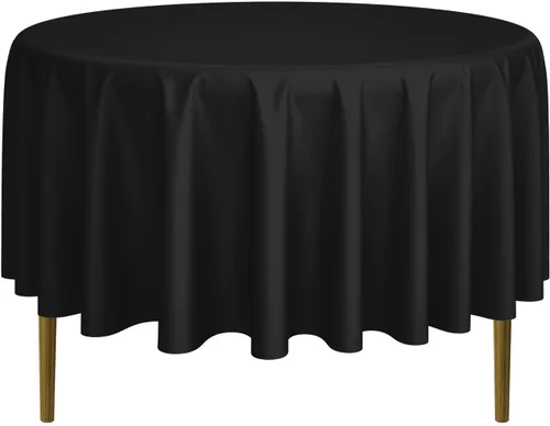 Miniatura 37 de Lann's Linens - 10 manteles redondos de tela de poliéster para bodas/banquetes/restaurantes (varios colores y tamaños)