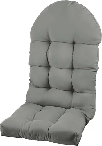 Miniatura 24 de Cojín para silla Adirondack, cojín para silla mecedora 44x19.4x4 pulgadas, cojines de respaldo alto para patio de arriba y abajo con lazos