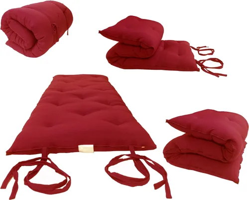 Miniatura 12 de D&D Futon Furniture Colchones tradicionales japoneses para futón de suelo de tamaño individual, tapetes de cojín plegables tatami, yoga, meditaion