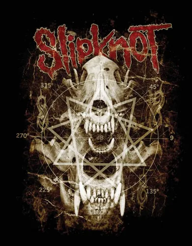 Miniatura 3 de Ripleys Clothing Sudadera con capucha oficial Slipknot para hombre con logotipo de dientes de calavera