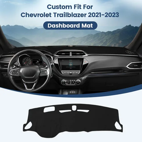 Miniatura 2 de Alfombrilla de tablero de ajuste personalizado para Chevrolet Trailblazer 2021 2022 2023, accesorios con cubierta de salpicadero HUD, alfombrilla